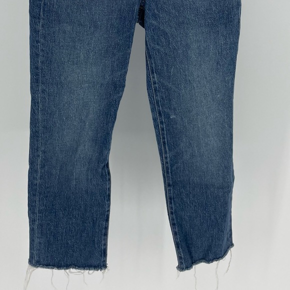 MADEWELL CLASSIC STRAIGHT JEANS IN COLDBROOK WASH RAW HEM 25 - Picture 5 of 10